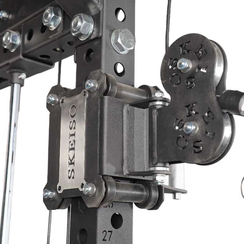 SKS-2 Half Power Rack Integrated Functional Cable Trainer with Dual Weight Stacks