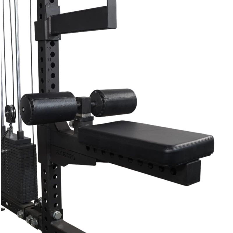 SKS-2 Half Power Rack Integrated Functional Cable Trainer with Dual Weight Stacks