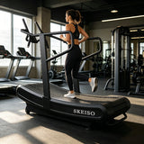 SKEISO WDL-003 magnetic resistance curved treadmill product detail view 8