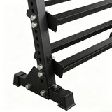 SKEISO JXS-030 heavy-duty multi-tier dumbbell storage rack product detail view 5
