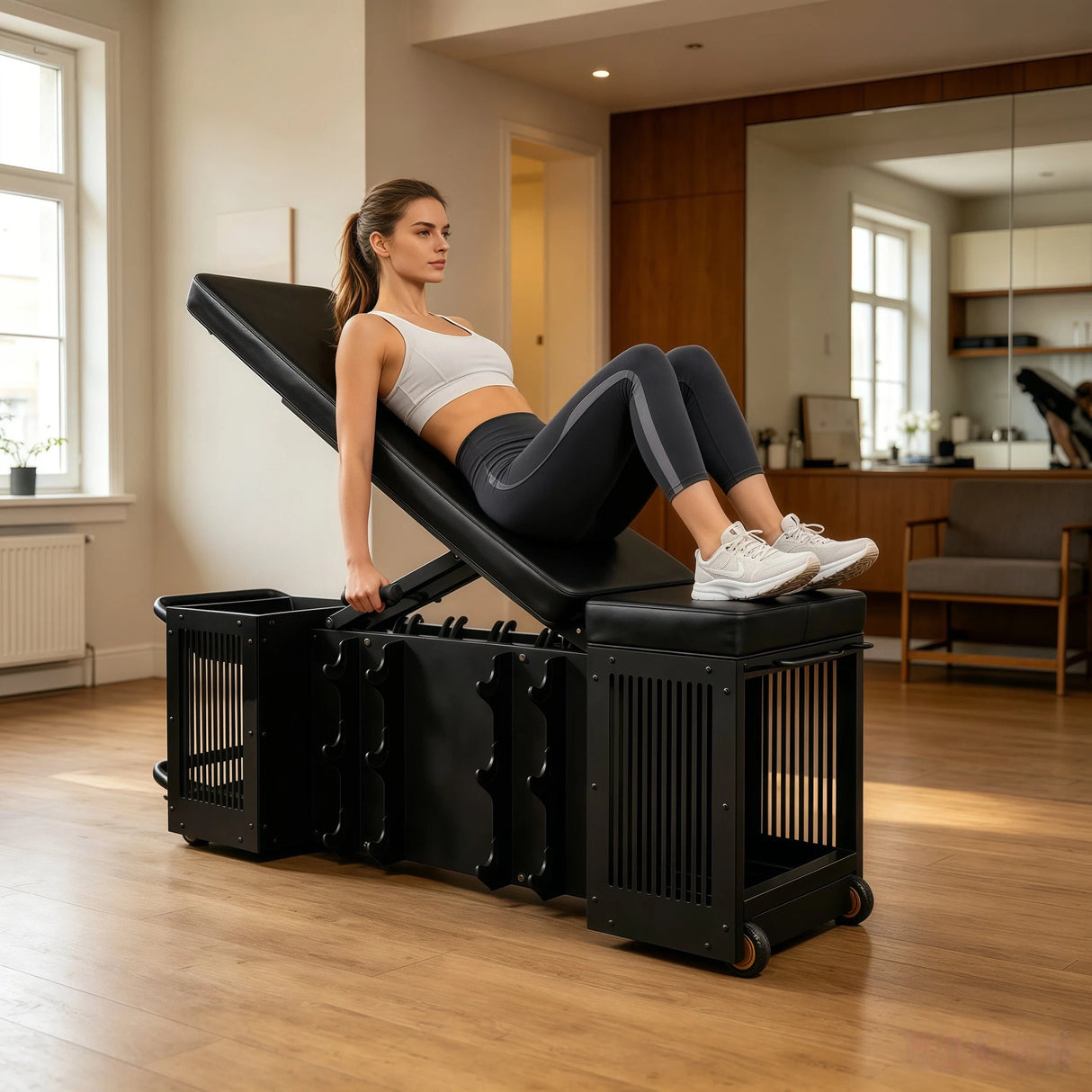 SKEISO JXS-037A foldable FID bench with leg developer product detail view 6