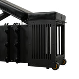 JXS-037A Foldable FID Weight Bench with Leg Curl & Extension Attachments