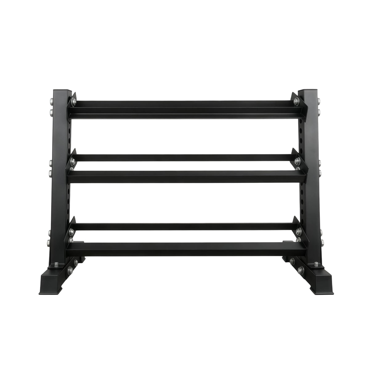 SKEISO JXS-030 heavy-duty multi-tier dumbbell storage rack product detail view 2