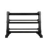 SKEISO JXS-030 heavy-duty multi-tier dumbbell storage rack product detail view 2