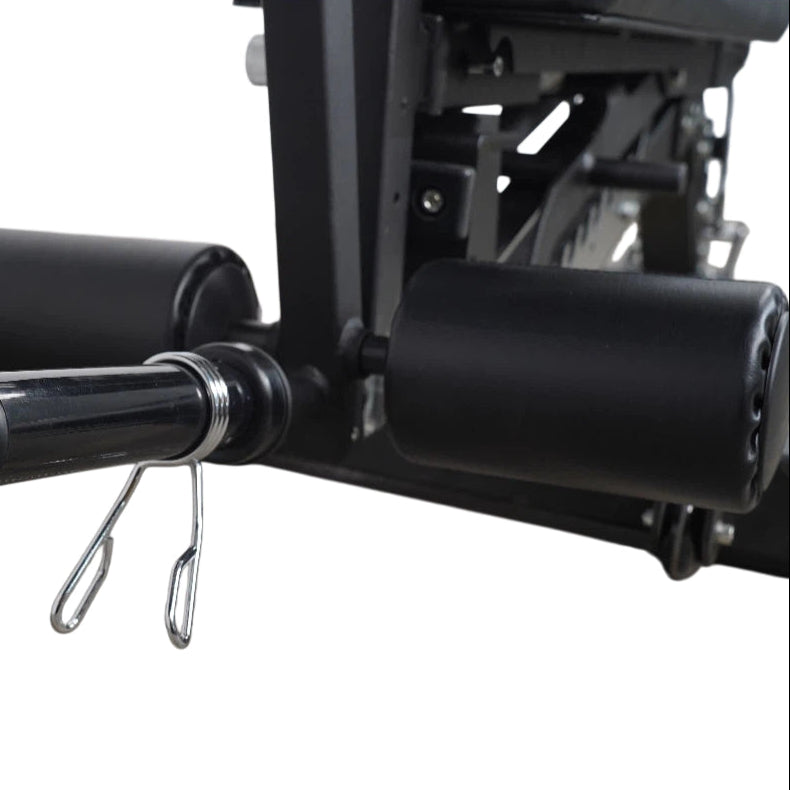 JXS-037C 850LB Heavy-Duty FID Bench with Leg Curl & Extension Attachments