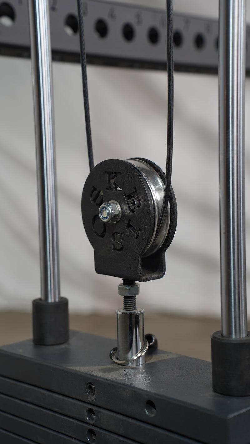 Built-In Dual Independent Cable Pulley & Weight Stack System