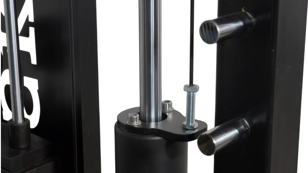 Compact overall structure fits home and garage gym spaces perfectly.