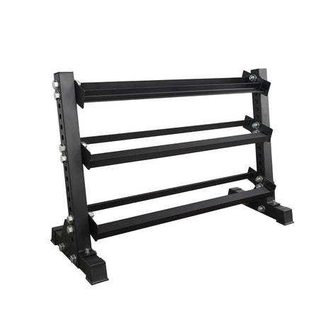 SKEISO JXS-030 heavy-duty multi-tier dumbbell storage rack for home gym