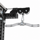 SKEISO SKS-1 upper cable pulley and angled knurled pulldown bar