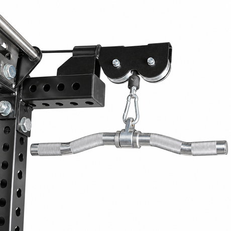 SKEISO SKS-1 upper cable pulley and angled knurled pulldown bar
