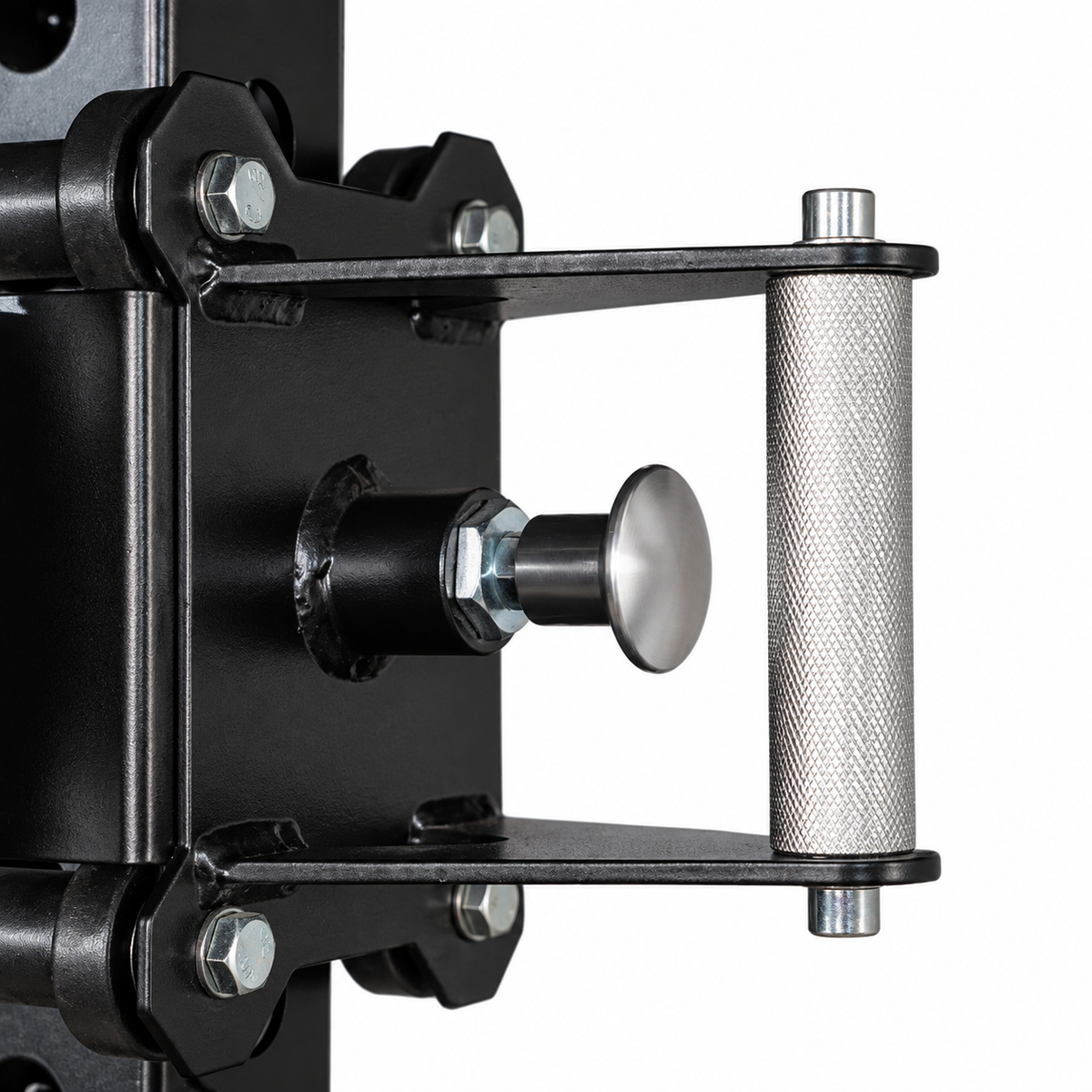 SKEISO SKS-1 cable trolley adjustment knob and knurled handle mounted on the upright