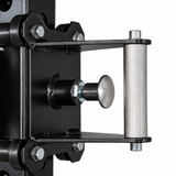 SKEISO SKS-1 cable trolley adjustment knob and knurled handle mounted on the upright