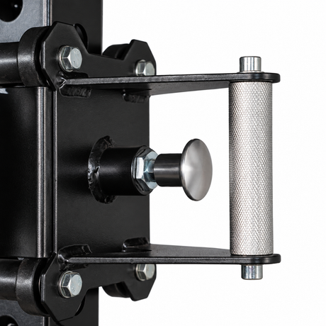 SKEISO SKS-1 cable trolley adjustment knob and knurled handle mounted on the upright