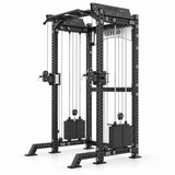SKEISO SKS-2 dual-stack half-rack cable trainer on a white background; retouched original product view